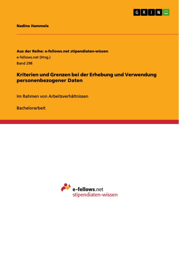 Kriterien und Grenzen bei der Erhebung und Verwendung personenbezogener Daten main product photo