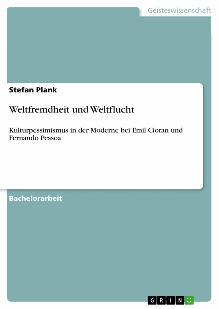 Weltfremdheit und Weltflucht main product photo