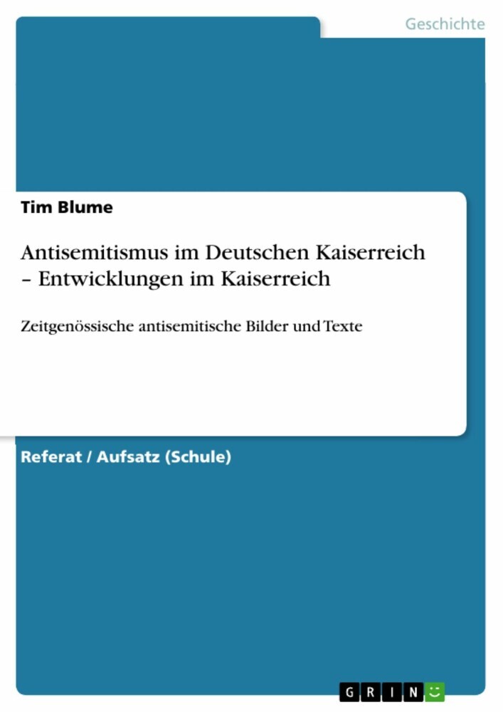 Antisemitismus im Deutschen Kaiserreich - Entwicklungen im Kaiserreich main product photo