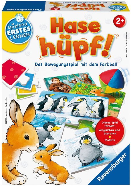 Ravensburger 24735 - Hase hüpf! - Bewegungsspiel für die Kleinen - Spiel für Kinder ab 2 Jahren, Spielend erstes Lernen für 1-4 Spieler main product photo