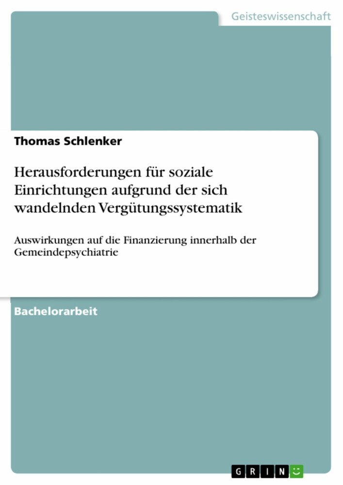 Herausforderungen für soziale Einrichtungen aufgrund der sich wandelnden Vergütungssystematik main product photo