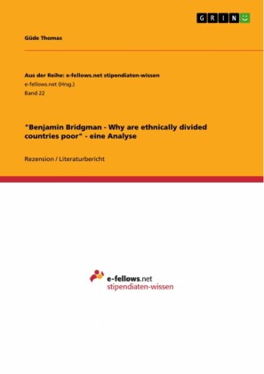 'Benjamin Bridgman - Why are ethnically divided countries poor' - eine Analyse