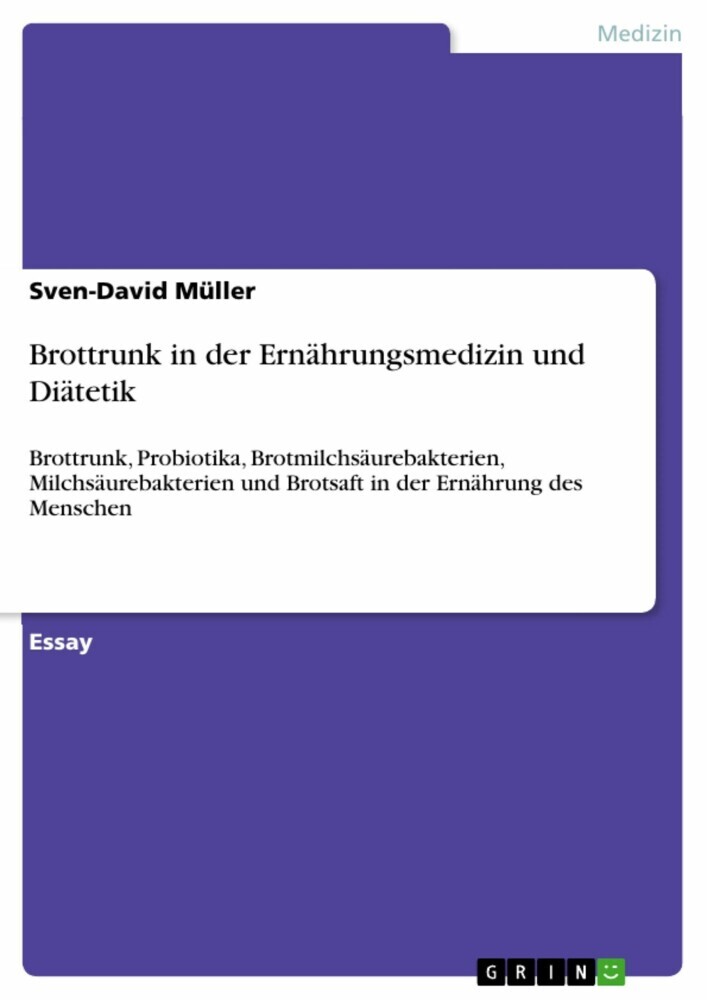 Brottrunk in der Ernährungsmedizin und Diätetik main product photo