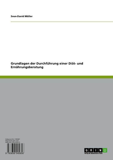 Grundlagen der Durchführung einer Diät- und Ernährungsberatung main product photo