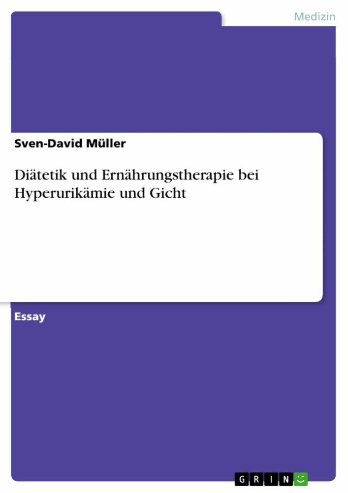 Diätetik und Ernährungstherapie bei Hyperurikämie und Gicht main product photo