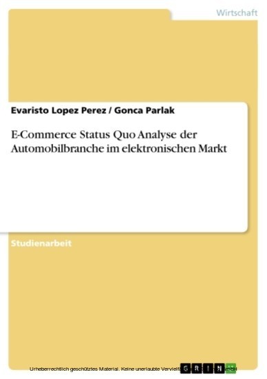 E-Commerce Status Quo Analyse der Automobilbranche im elektronischen Markt main product photo