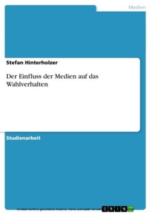 Der Einfluss der Medien auf das Wahlverhalten
