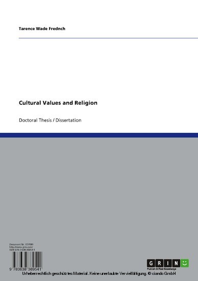Cultural Values and Religion main product photo