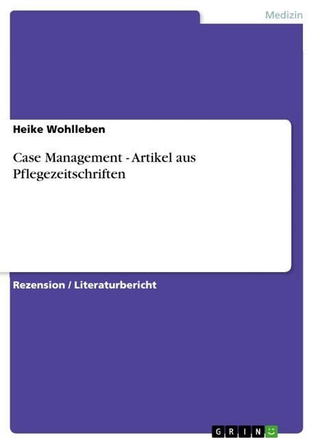 Case Management - Artikel aus Pflegezeitschriften main product photo