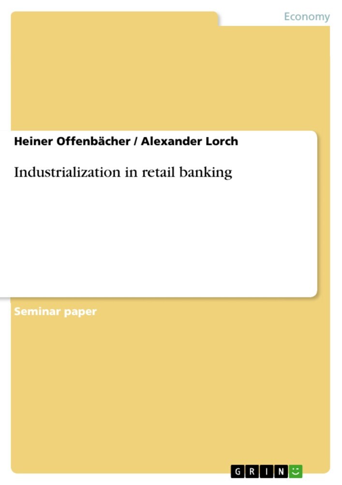 Industrialization in retail banking main product photo