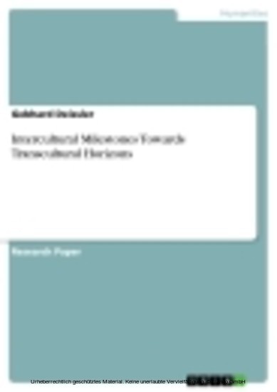 Intercultural Milestones Towards Transcultural Horizons main product photo