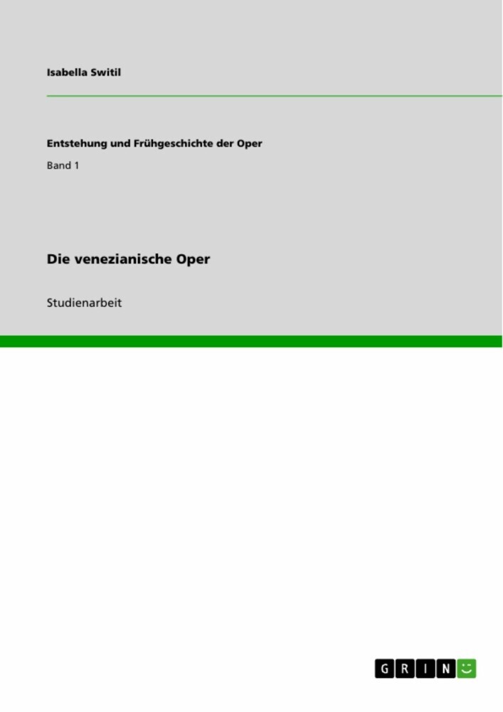 Die venezianische Oper main product photo