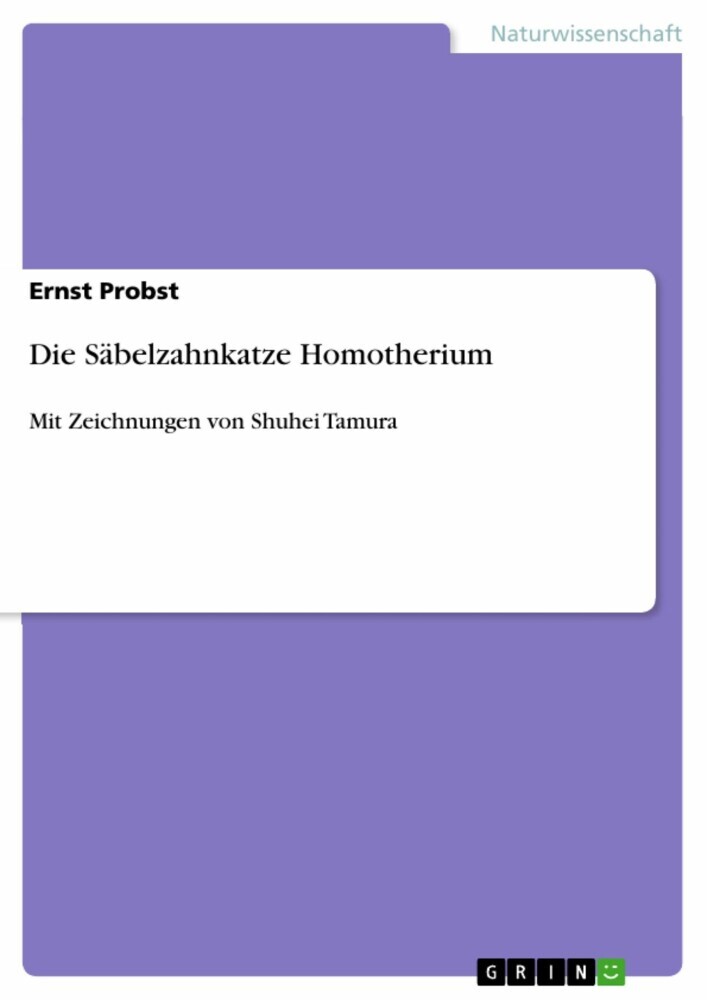 Die Säbelzahnkatze Homotherium main product photo