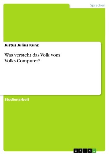 Was versteht das Volk vom Volks-Computer? main product photo
