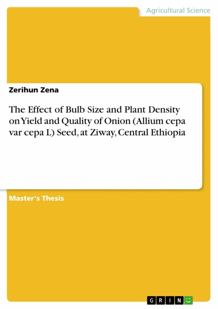 The Effect of Bulb Size and Plant Density on Yield and Quality of Onion (Allium cepa var cepa L) Seed, at Ziway, Central Ethiopia main product photo