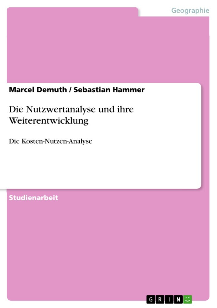 Die Nutzwertanalyse und ihre Weiterentwicklung main product photo