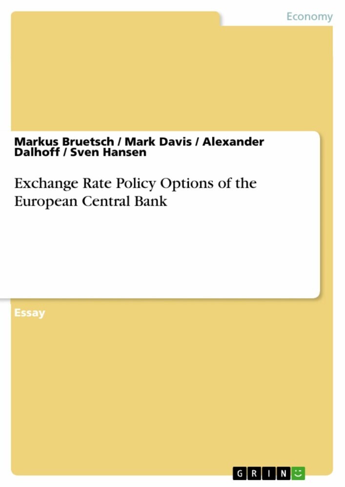 Exchange Rate Policy Options of the European Central Bank main product photo