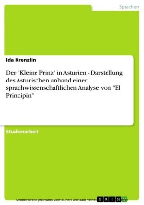 Der 'Kleine Prinz' in Asturien - Darstellung des Asturischen anhand einer sprachwissenschaftlichen Analyse von 'El Principín'