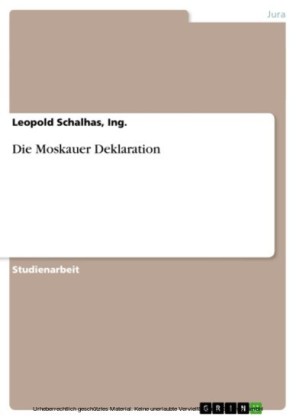 Die Moskauer Deklaration