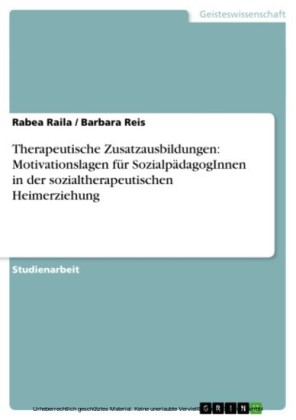 Therapeutische Zusatzausbildungen: Motivationslagen für SozialpädagogInnen in der sozialtherapeutischen Heimerziehung