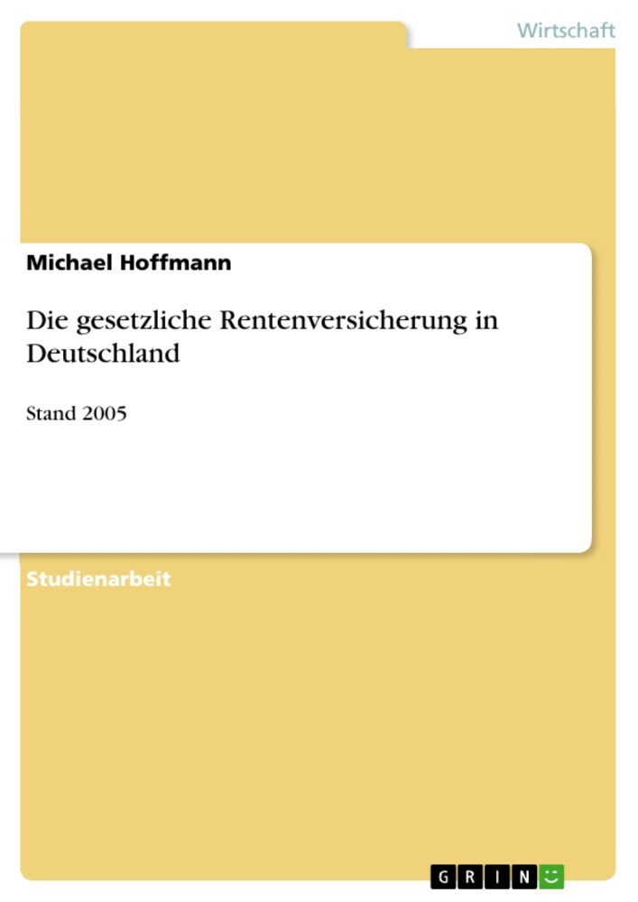 Die gesetzliche Rentenversicherung in Deutschland main product photo