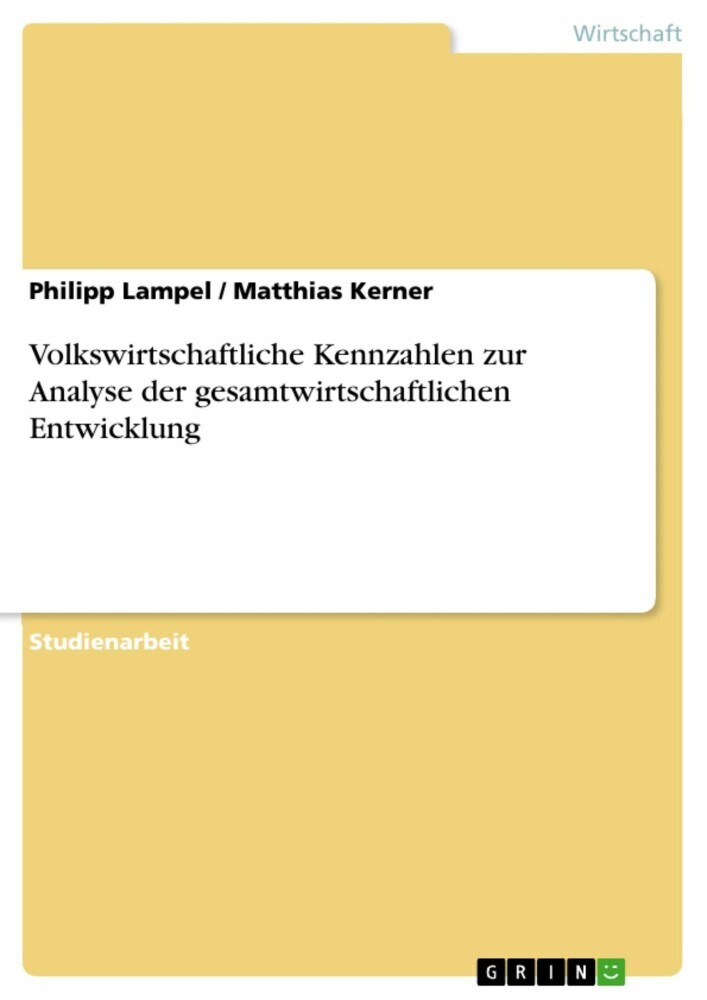 Volkswirtschaftliche Kennzahlen zur Analyse der gesamtwirtschaftlichen Entwicklung main product photo