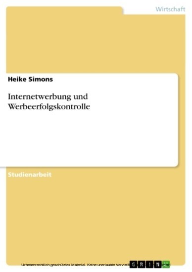 Internetwerbung und Werbeerfolgskontrolle main product photo
