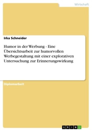 Humor in der Werbung - Eine Übersichtsarbeit zur humorvollen Werbegestaltung mit einer explorativen Untersuchung zur Erinnerungswirkung