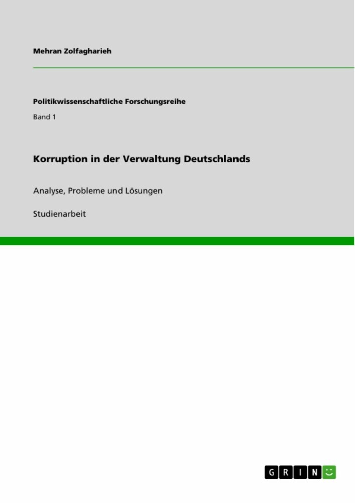 Korruption in der Verwaltung Deutschlands main product photo