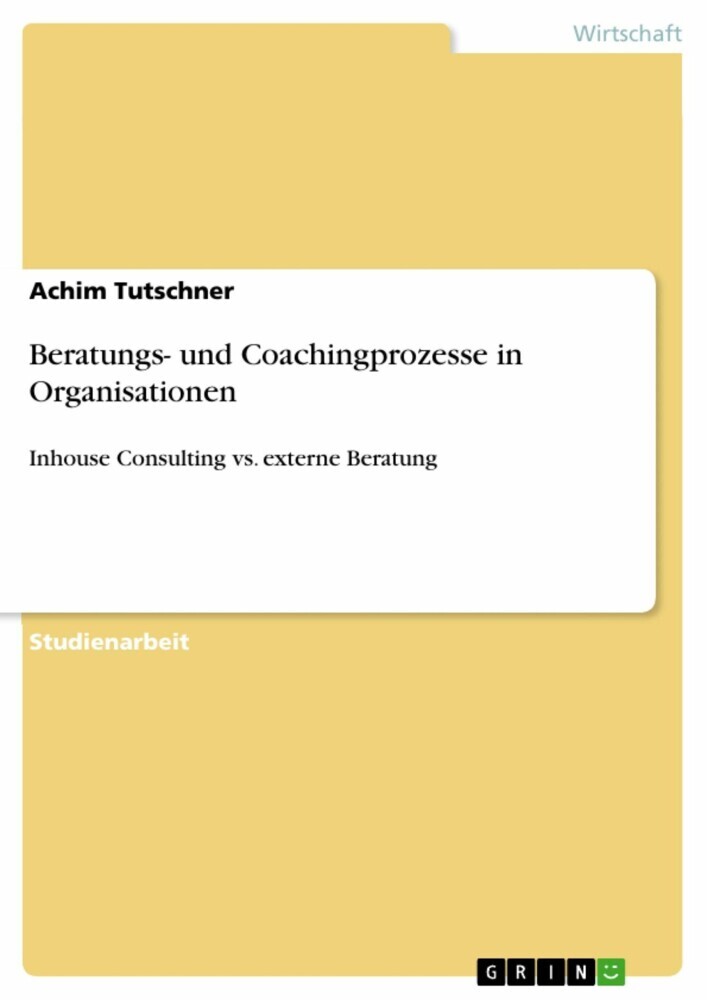 Beratungs- und Coachingprozesse in Organisationen main product photo