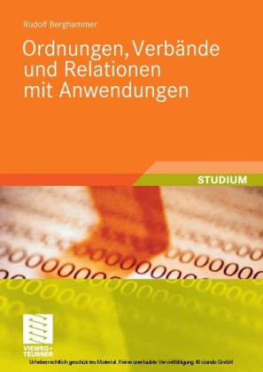Ordnungen, Verbände und Relationen mit Anwendungen main product photo