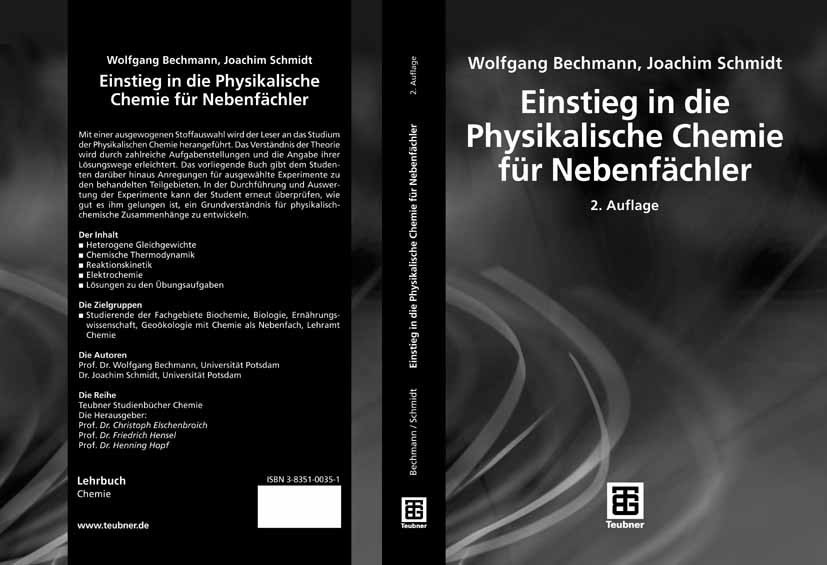Einstieg in die Physikalische Chemie für Nebenfächler main product photo