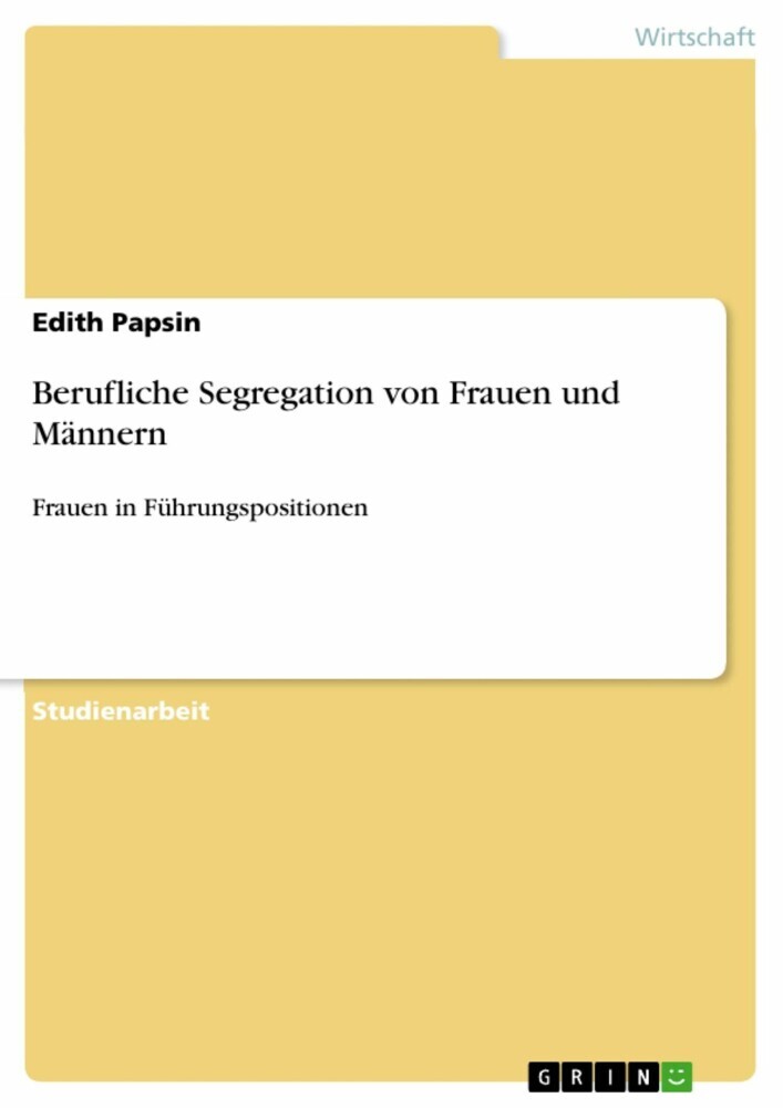 Berufliche Segregation von Frauen und Männern main product photo