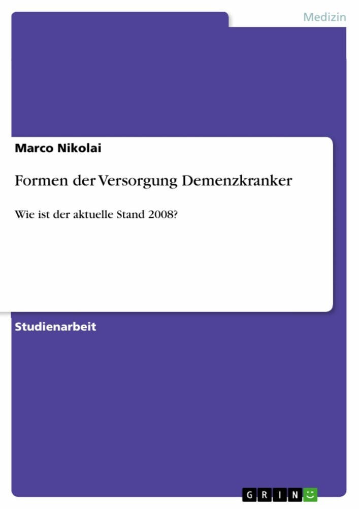 Formen der Versorgung Demenzkranker main product photo