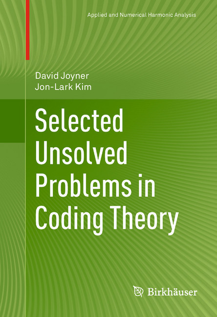 Selected Unsolved Problems in Coding Theory main product photo