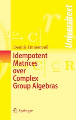 Idempotent Matrices over Complex Group Algebras