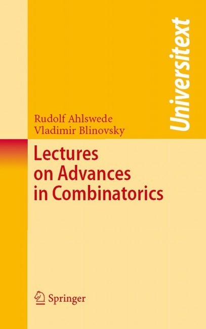Lectures on Advances in Combinatorics main product photo