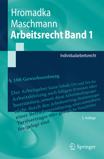 Arbeitsrecht Band 1 main product photo