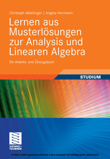 Lernen aus Musterlösungen zur Analysis und Linearen Algebra main product photo
