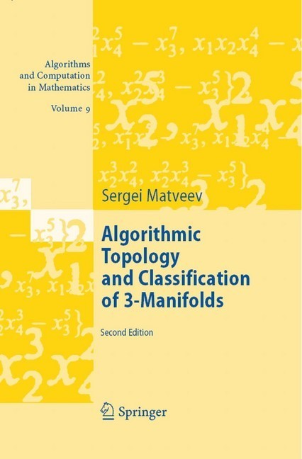 Algorithmic Topology and Classification of 3-Manifolds main product photo