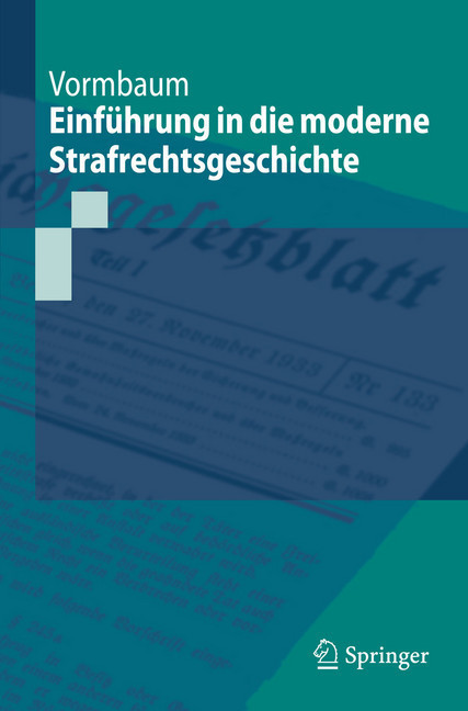 Einführung in die moderne Strafrechtsgeschichte main product photo