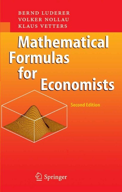 Mathematical Formulas for Economists main product photo