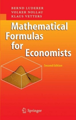 Mathematical Formulas for Economists