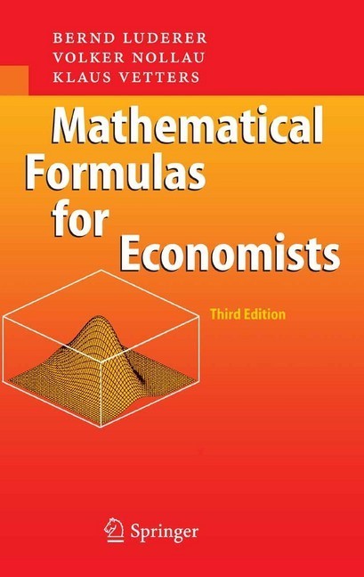 Mathematical Formulas for Economists main product photo