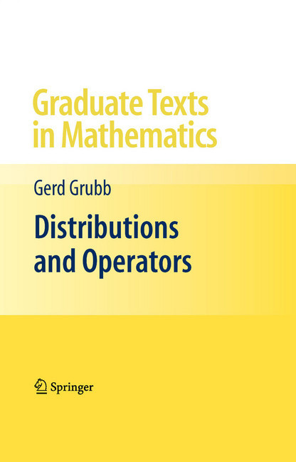Distributions and Operators main product photo