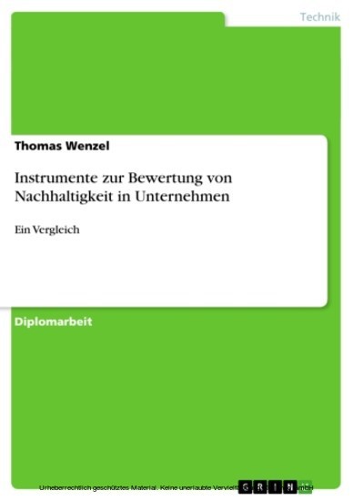 Instrumente zur Bewertung von Nachhaltigkeit in Unternehmen main product photo