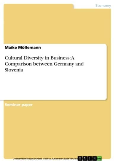 Cultural Diversity in Business: A Comparison between Germany and Slovenia main product photo