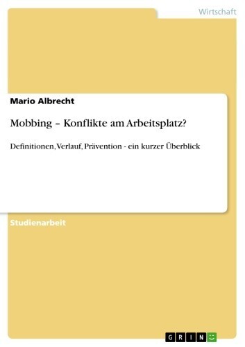 Mobbing - Konflikte am Arbeitsplatz? main product photo