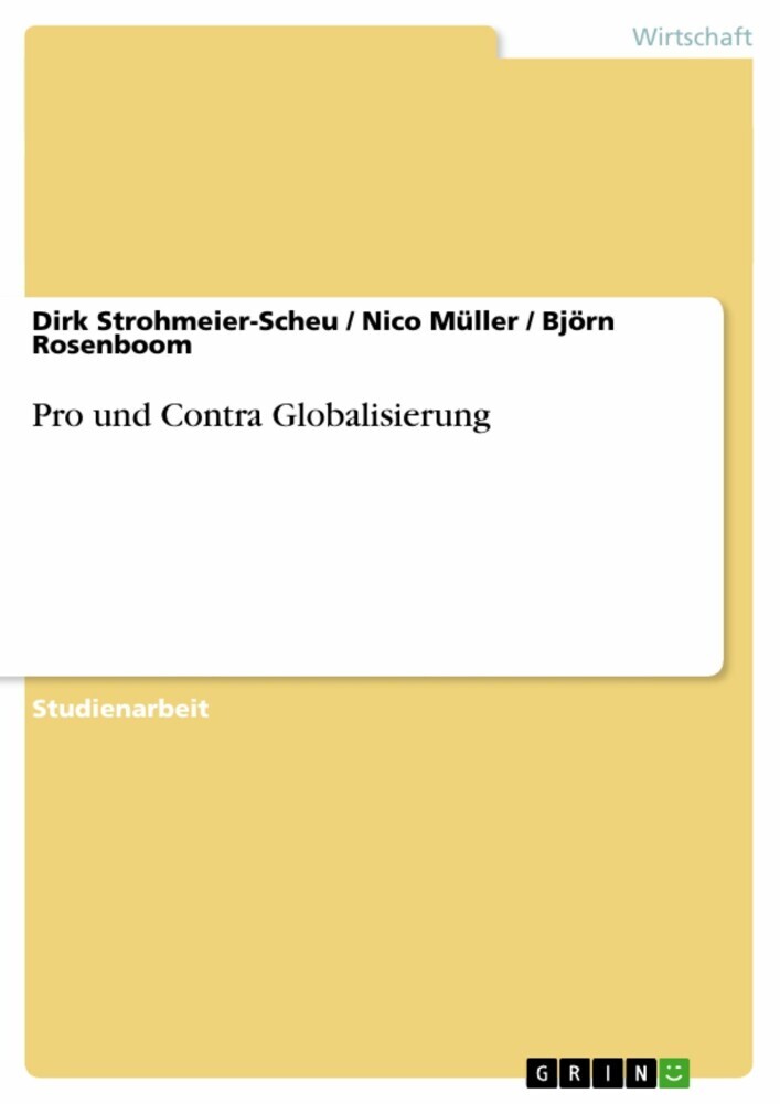 Pro und Contra Globalisierung main product photo