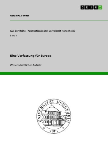 Eine Verfassung für Europa main product photo